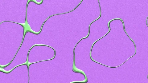 Flowing liquid paint abstract background. 3d render motion graphic. Stock Footage 125755082