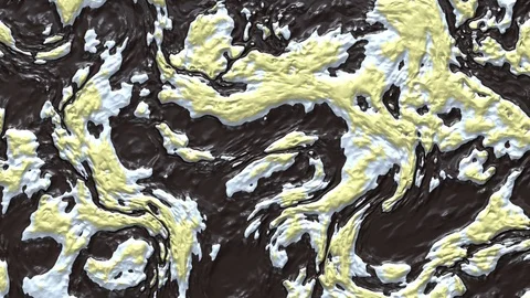 Flowing liquid paint abstract background. 3d render motion graphic. Stock Footage 126292900