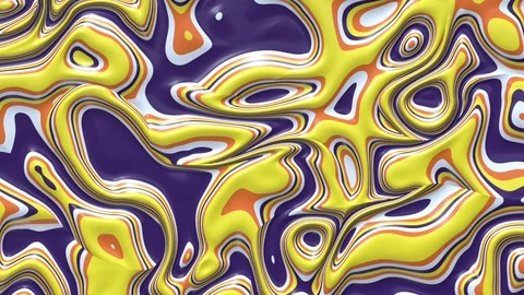 Flowing liquid paint abstract background. 3d render motion graphic. Stock Footage 127388113