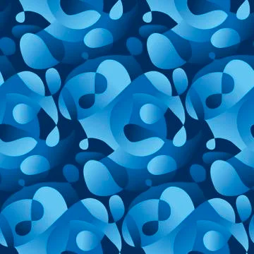 Flowing liquid vector seamless pattern Stock Illustration