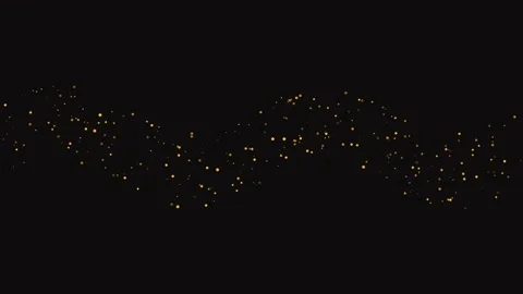 Flowing luxury twenty four karat golden corporate micro particles stream un.. 스톡 동영상 346187980