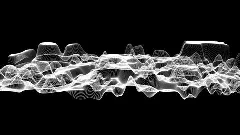 Flowing Mesh Surface Stock Footage 339289544