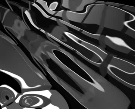 Flowing Metal Background Loop Stock Footage 8945370