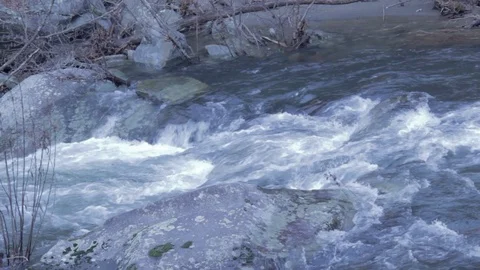 Flowing Mountain Stream Stock Footage 100994679