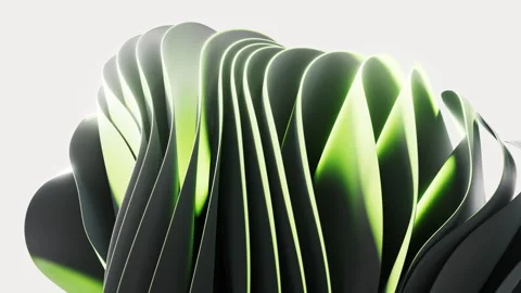 Flowing multilayer cloth background, 3d rendering. Stock Footage 346701621