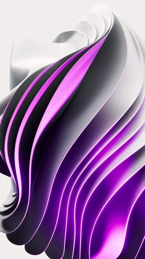 Flowing multilayer cloth background, 3d rendering. Stock Footage 346734699