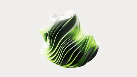 Flowing multilayer cloth background, 3d rendering. Stock Footage 346734915