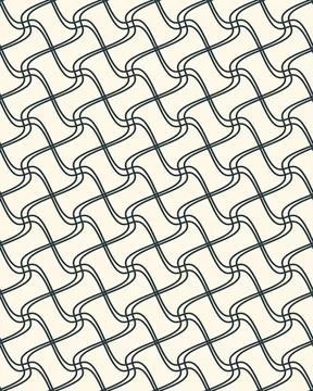 Flowing navy contour lines interlock across a warm ivory ground in a sophis.. Stock-Illustration