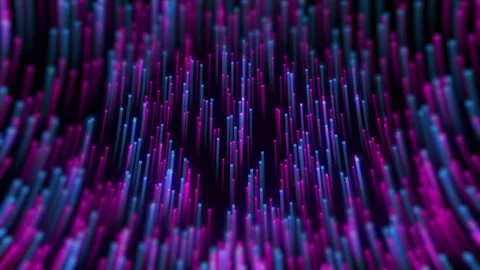 Flowing Neon Data Particle Stream – Abstract Background Loop Stock-Footage 289226290