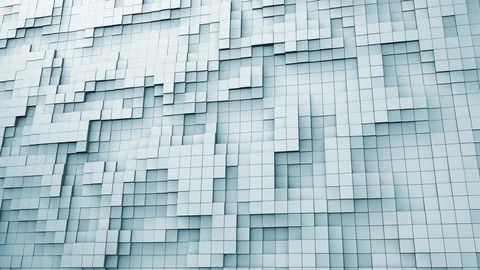 Flowing noise animated cube step texture Stock Footage 89919492