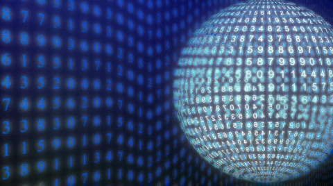 Flowing Numbers HD Stock Footage 116944