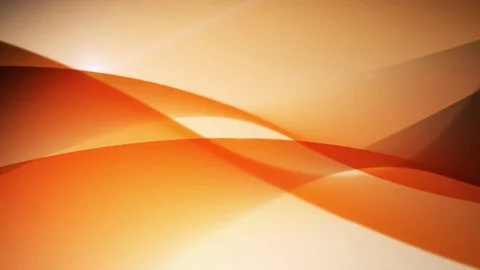 Flowing orange waves. Seamless loop. Video stock 71724945