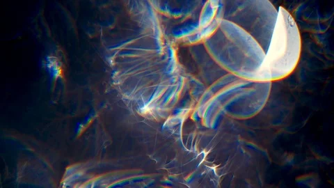 Flowing Organic Rainbow Fluid Texture Stock Footage 107991135