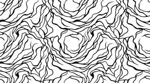 Flowing organic wave pattern for modern fabric backgrounds. Stock-Illustration
