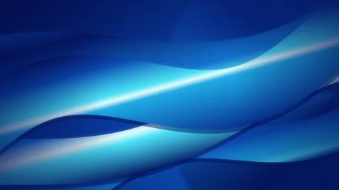 Flowing organic wave shapes glide smoothly with glowing light highlights Stock Footage 342215480