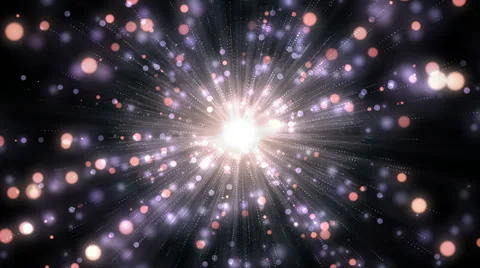 Flowing Particles and Rays Stock Footage 59759003