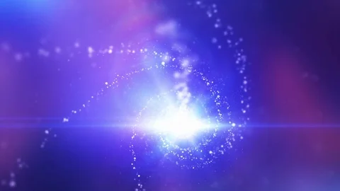 Flowing particles with beautiful light effects. Stock Footage 76991358
