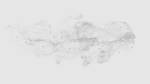 Flowing Particles. Dust Particles. Alpha Channel Stock Footage 253424261