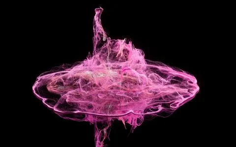 Flowing particles, wave pattern background, 3d rendering. Illustrazione stock