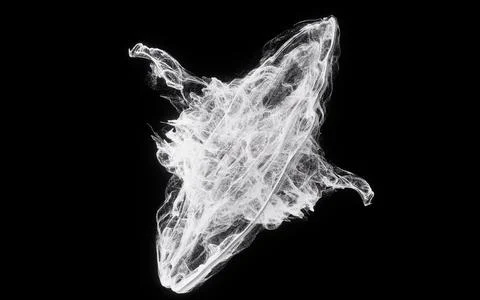 Flowing particles, wave pattern background, 3d rendering. 스톡 일러스트