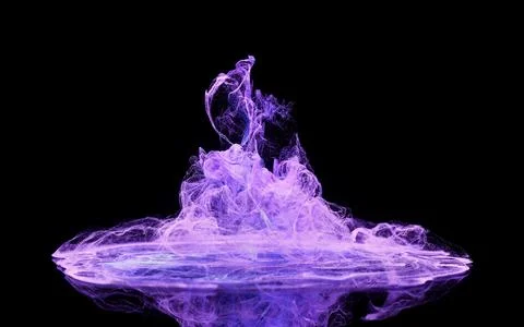 Flowing particles, wave pattern background, 3d rendering. Stock Illustration