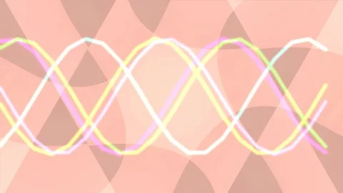 Flowing pastel abstract waves pattern for modern digital backgrounds Stock Footage 339773533