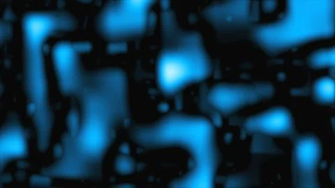 Flowing plasma abstraction - close up view with blurring, 3d computer generated Illustrazione stock