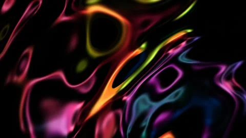 Flowing Psychedelic Liquify Abstract Art with Vibrant Colors Stock Footage 295936720