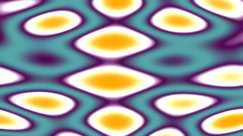 Flowing psychedelic wave pattern texture in bright orange and aqua tones Stock Footage 342205812