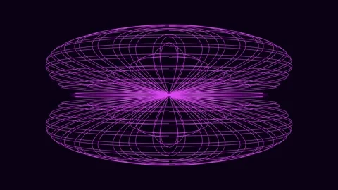 Flowing purple abstract infinity lines connecting modern digital data netwo.. Stock Footage 342524077