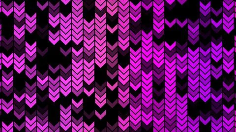 Flowing purple blue abstract waves glowing particles dark background Stock Illustration