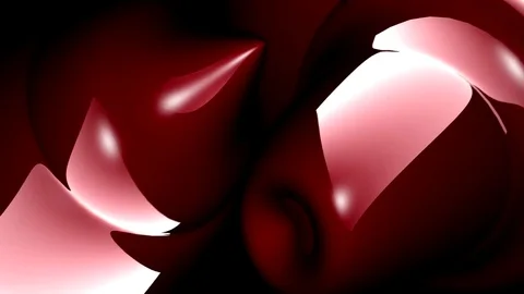 Flowing red abstract shape Video stock 82251209