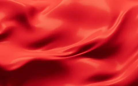 Flowing red cloth background, 3d rendering. Stock Illustration