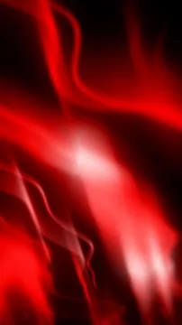 Flowing red light waves and smoky curves on a dark background, creating a d.. イラスト素材
