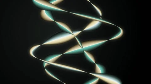 A flowing ribbon-like pattern undulates with continuous motion Stock Footage 340831144