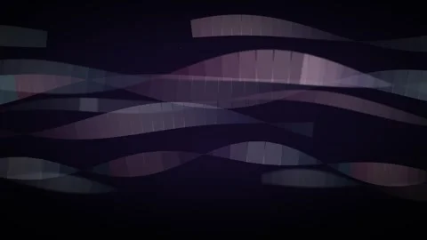 Flowing Ribbon Wave Loop - Dark Purple Blue Silk Backdrop Video stock 341956191