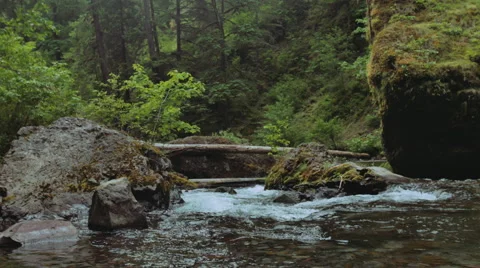 Flowing river 4k Stock Footage 44324676