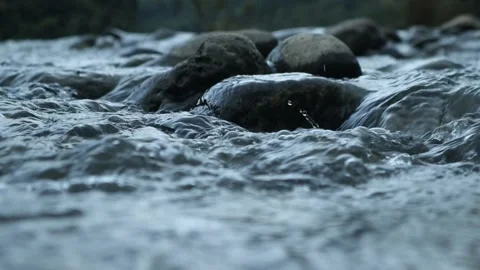 Flowing river in this captivating video footage Video stock 241908554