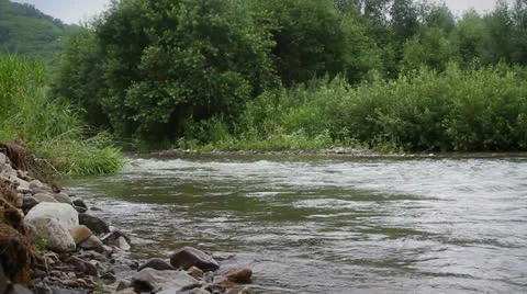 Flowing river Stock Footage 26259023