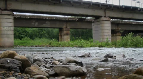 Flowing river Stock Footage 26312580