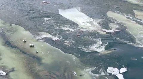 Flowing river Stock Footage 45990773