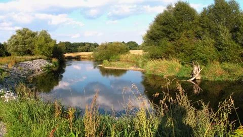 Flowing river hea Foto stock