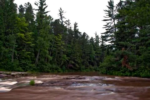 Flowing River Stockfoto's