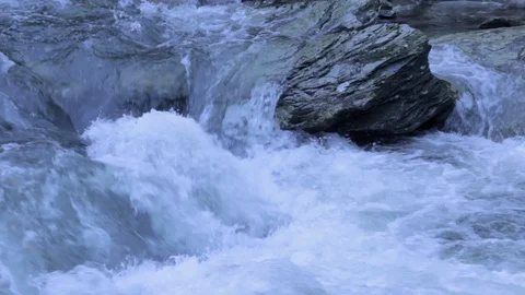 Flowing River Water Over Rocks Stock Footage 100936979