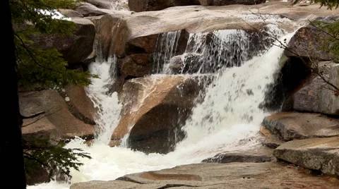 Flowing River Waterfall 6 Stock Footage 48948363