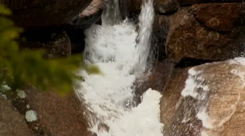 Flowing River Waterfall 8 Stock Footage 48948392