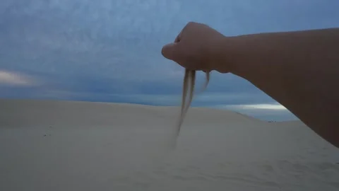 Flowing sand Stock Footage 302889599