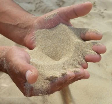 Flowing sand Foto stock