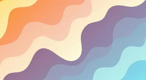 Flowing Shapes and Bubbles in Harmony Stock Illustration