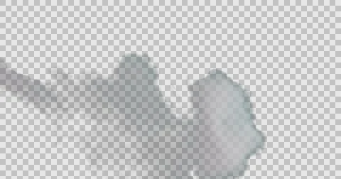 Flowing smoke Alpha Matte Stock Footage 56564828
